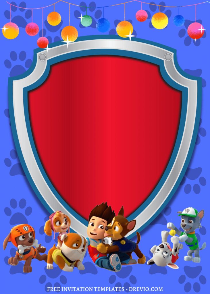 Invitation Template of 8+ Totally PAW-SOME PAW Patrol Canva Birthday Invitation Templates 4