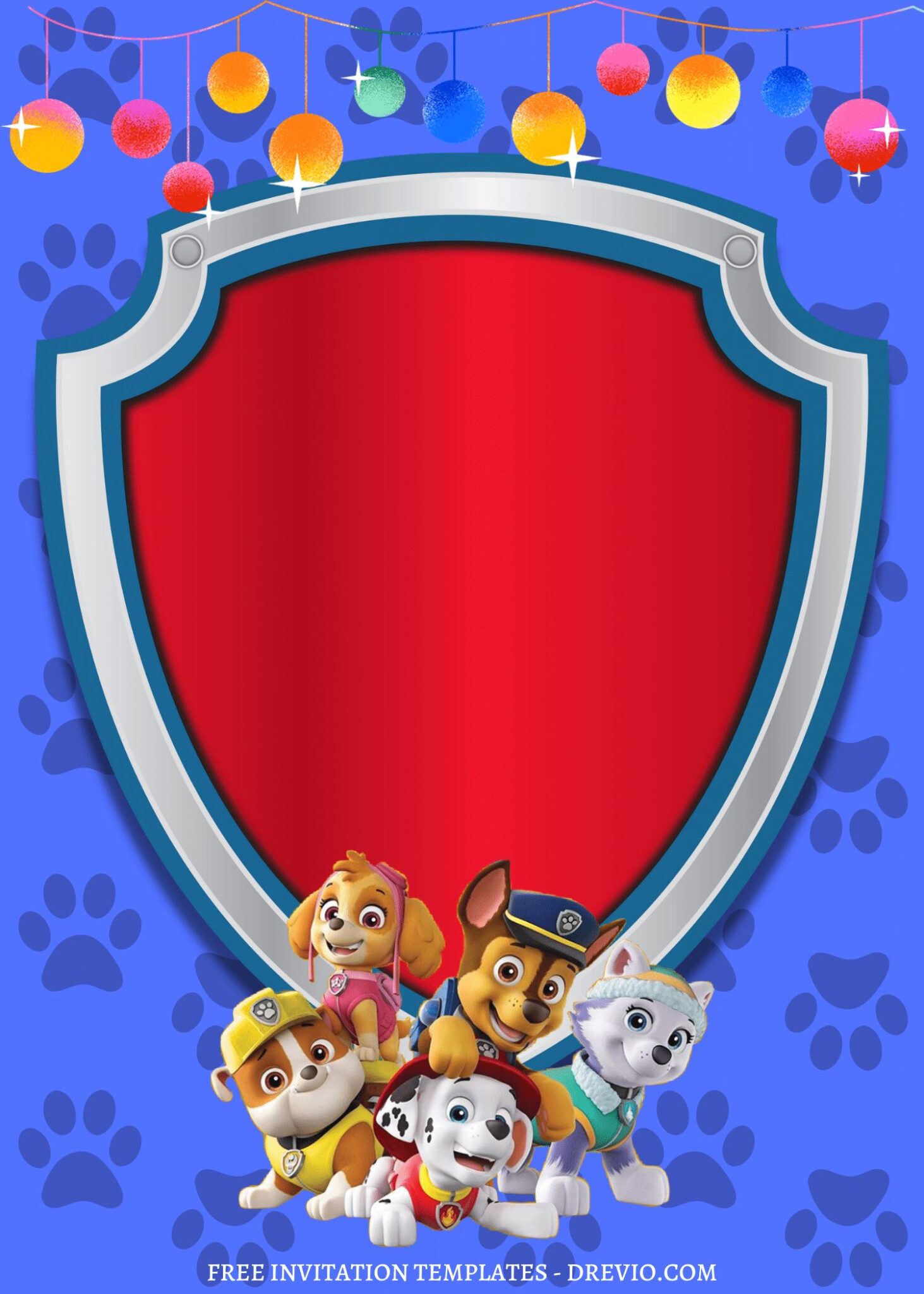 Totally PAW SOME PAW Patrol Canva Birthday Invitation Templates Download Hundreds FREE