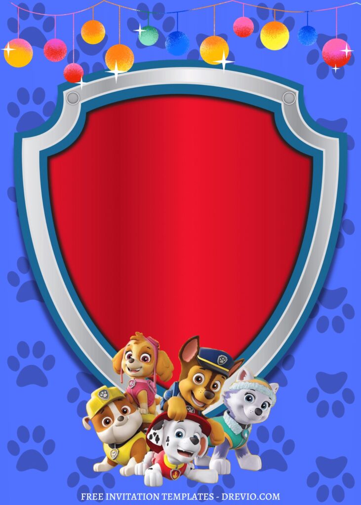 Invitation Template of 8+ Totally PAW-SOME PAW Patrol Canva Birthday Invitation Templates 2