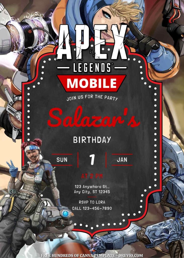 Free Apex Legends Birthday Invitations