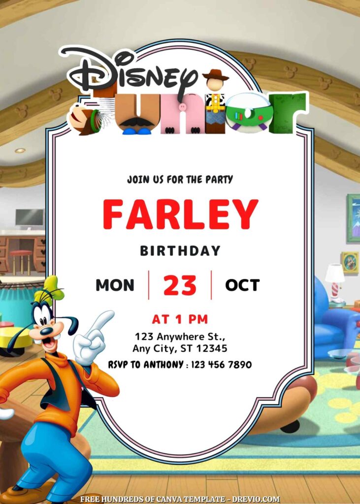 Free Disney Junior Birthday Invitations 