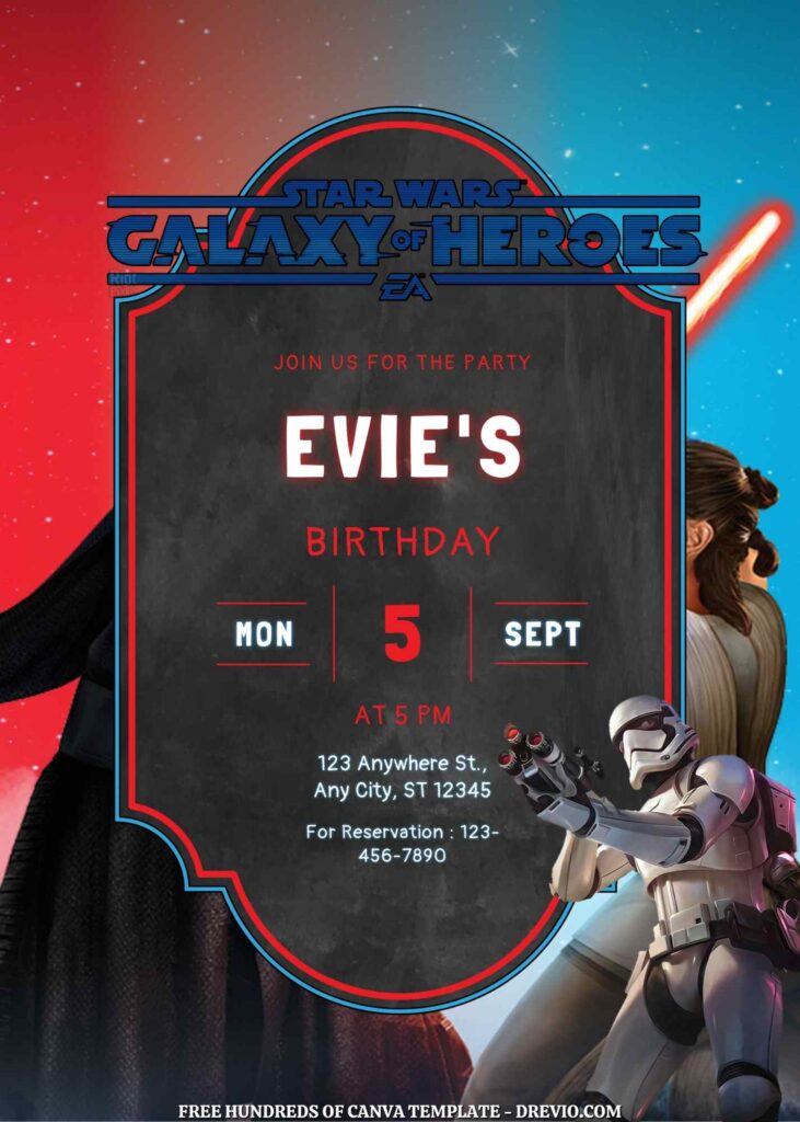 Free Star Wars Birthday Invitations