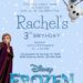 11+ Beautiful Snowfall Disney Frozen Canva Birthday Invitation Templates with melted snow