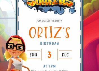 Free Subway Surfers Birthday Invitations