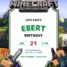 Free Minecraft Birthday Invitations