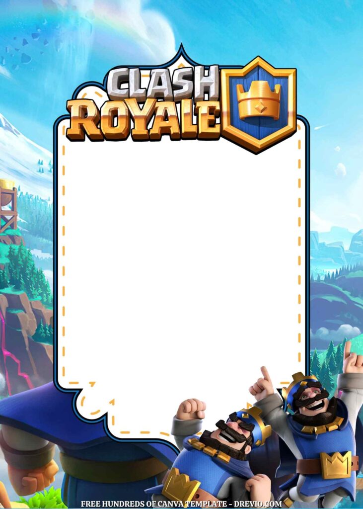 Invitation Template of 22+ Clash Royale Canva Birthday Invitation Templates 9