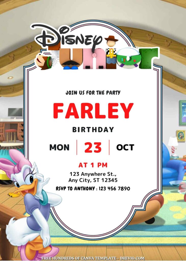 Free Disney Junior Birthday Invitations 