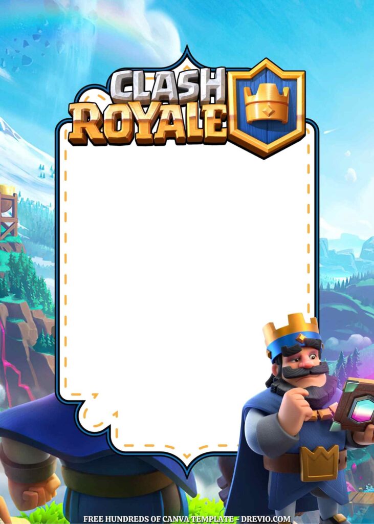 Invitation Template of 22+ Clash Royale Canva Birthday Invitation Templates 10