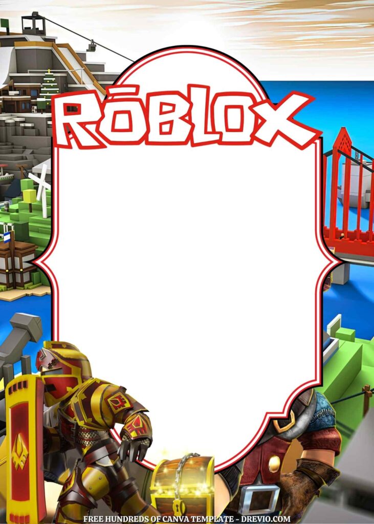 Invitation Template of 22+ Roblox Canva Birthday Invitation Templates 8