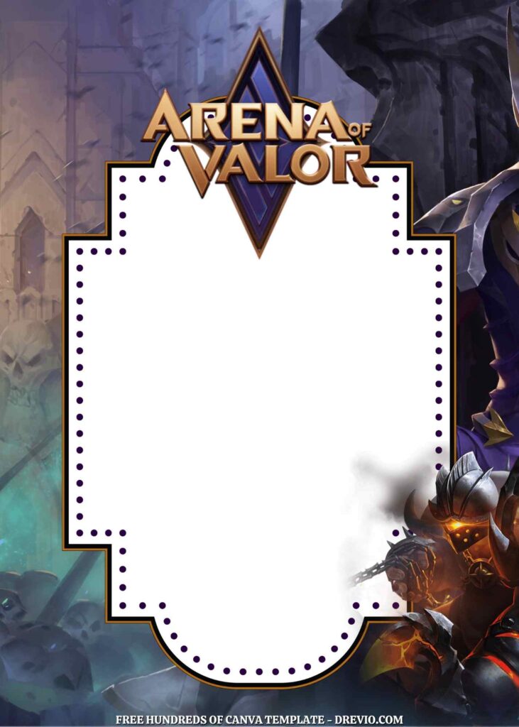 Invitation Template of 22+ Arena of Valor Canva Birthday Invitation Templates 9