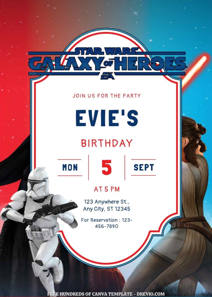 Free Star Wars Birthday Invitations