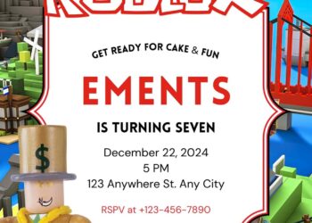 Free Roblox Birthday Invitations