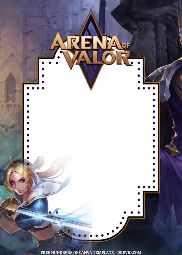 Invitation Template of 22+ Arena of Valor Canva Birthday Invitation Templates 11