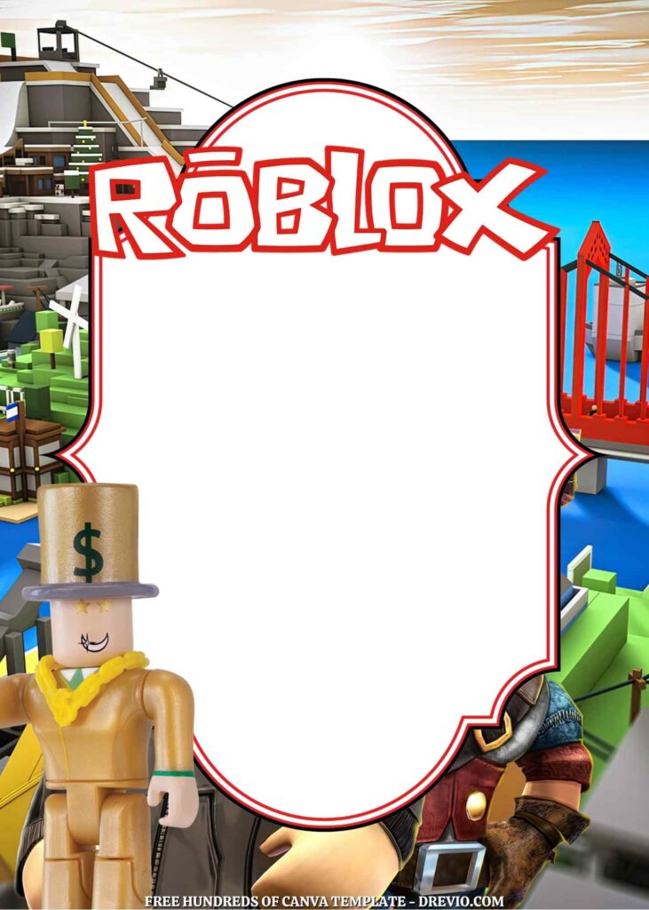 Invitation Template of 22+ Roblox Canva Birthday Invitation Templates 11