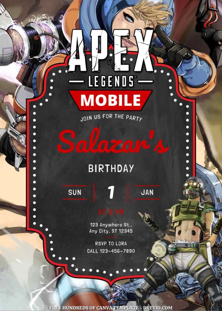Free Apex Legends Birthday Invitations