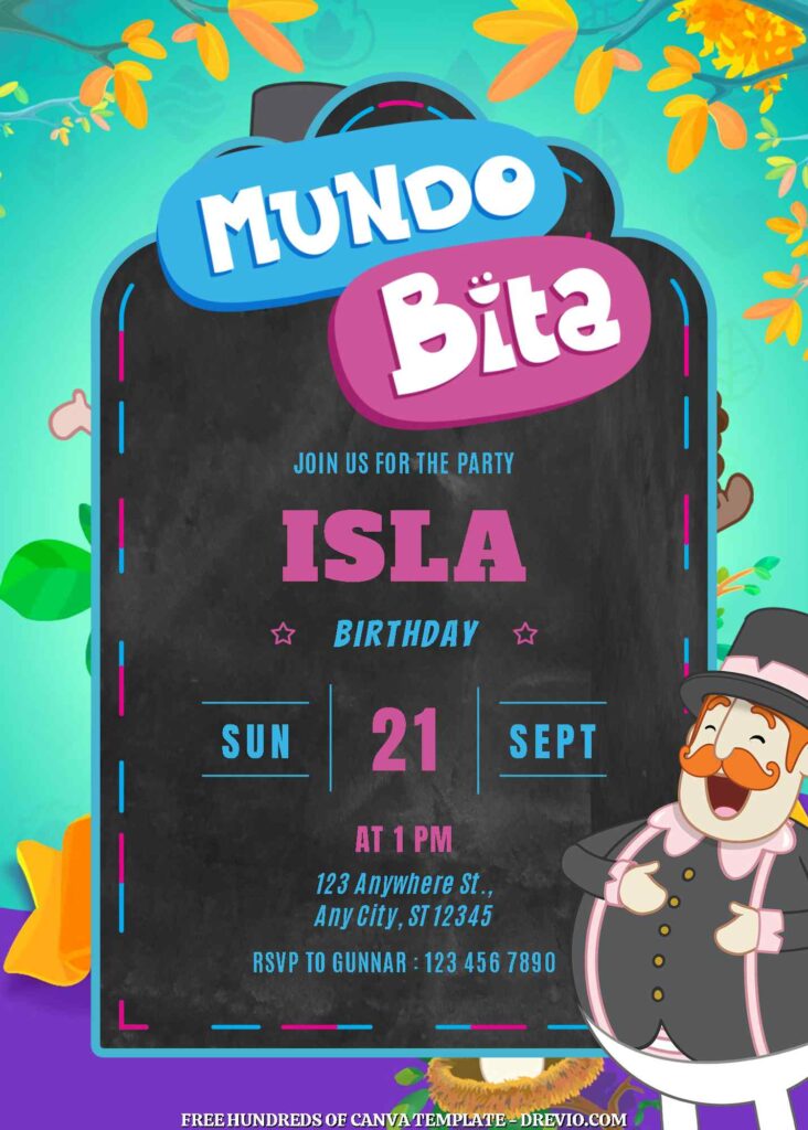 Free Mundo Bita Birthday Invitations