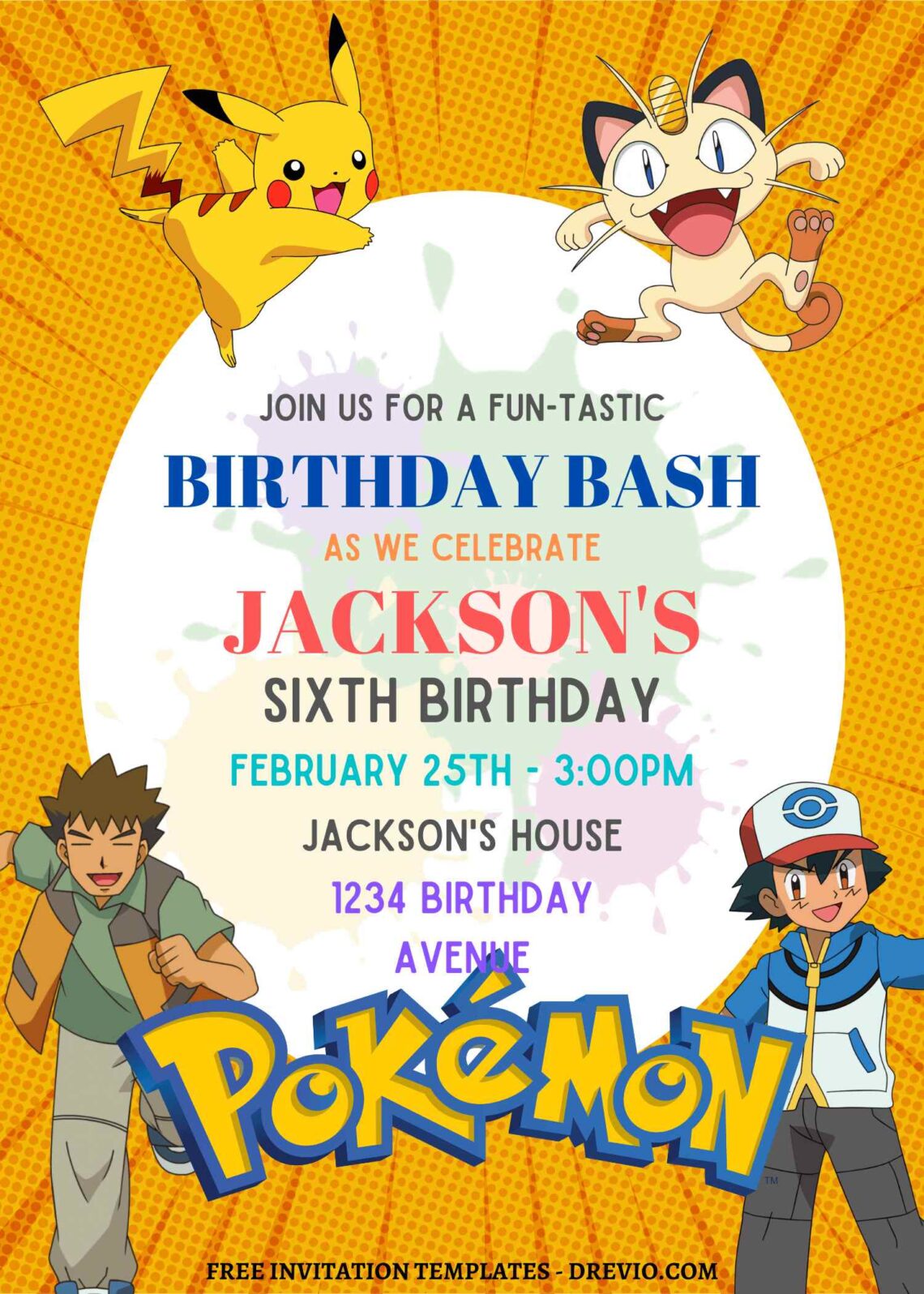 11 Ultimate Pokemon Canva Birthday Invitation Templates Download Hundreds Free Printable