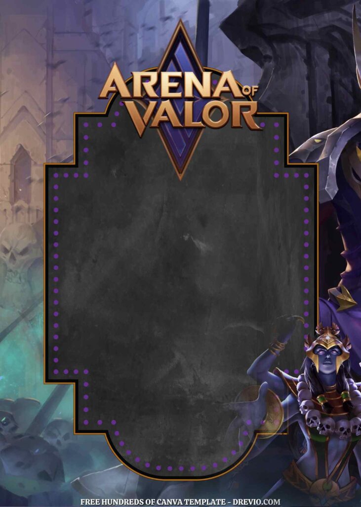 Invitation Template of 22+ Arena of Valor Canva Birthday Invitation Templates 2