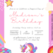 11+ A Magical Celebration Unicorn Canva Birthday Invitation Templates with rainbow rubric