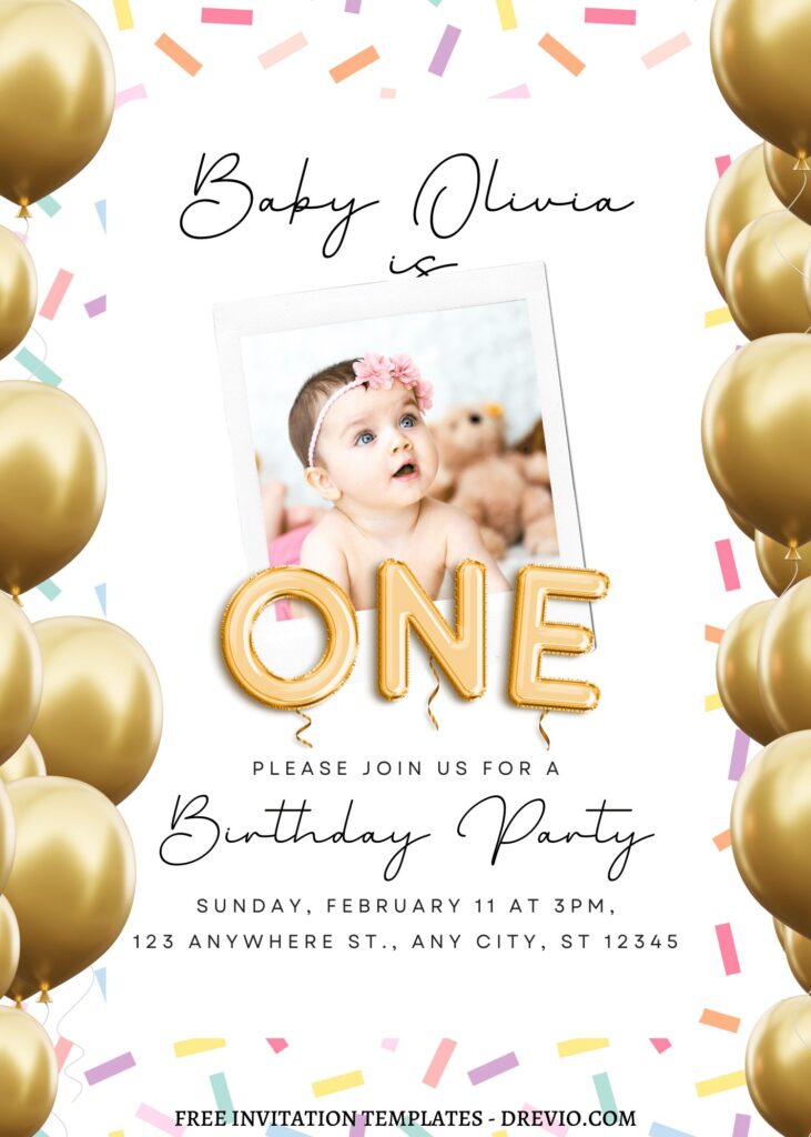 Invitation Template of 10+ Colorful Baby Sprinkle Canva Birthday Invitation Templates 2