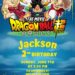 8+ Awesome Dragonball Super Brolly Canva Birthday Invitation Templates with editable text
