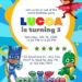 10+ Slumber Party PJ Masks Canva Birthday Invitation Templates with Owlette, Gecko and Catboy