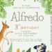 8+ Jungle Themed Canva Birthday Invitation Templates with Watercolor Kangaroo and Zebra