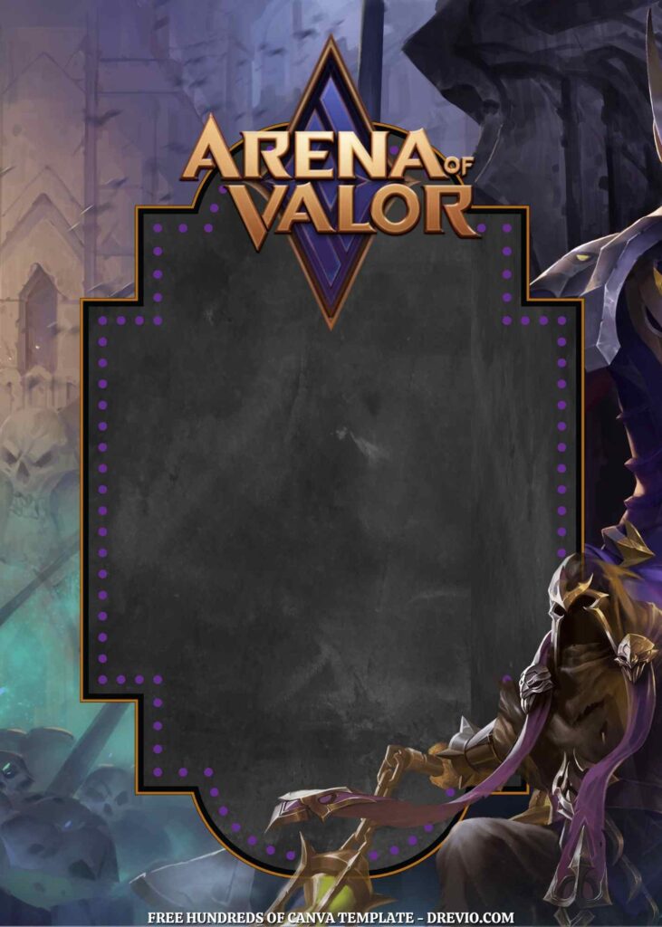 Invitation Template of 22+ Arena of Valor Canva Birthday Invitation Templates 4