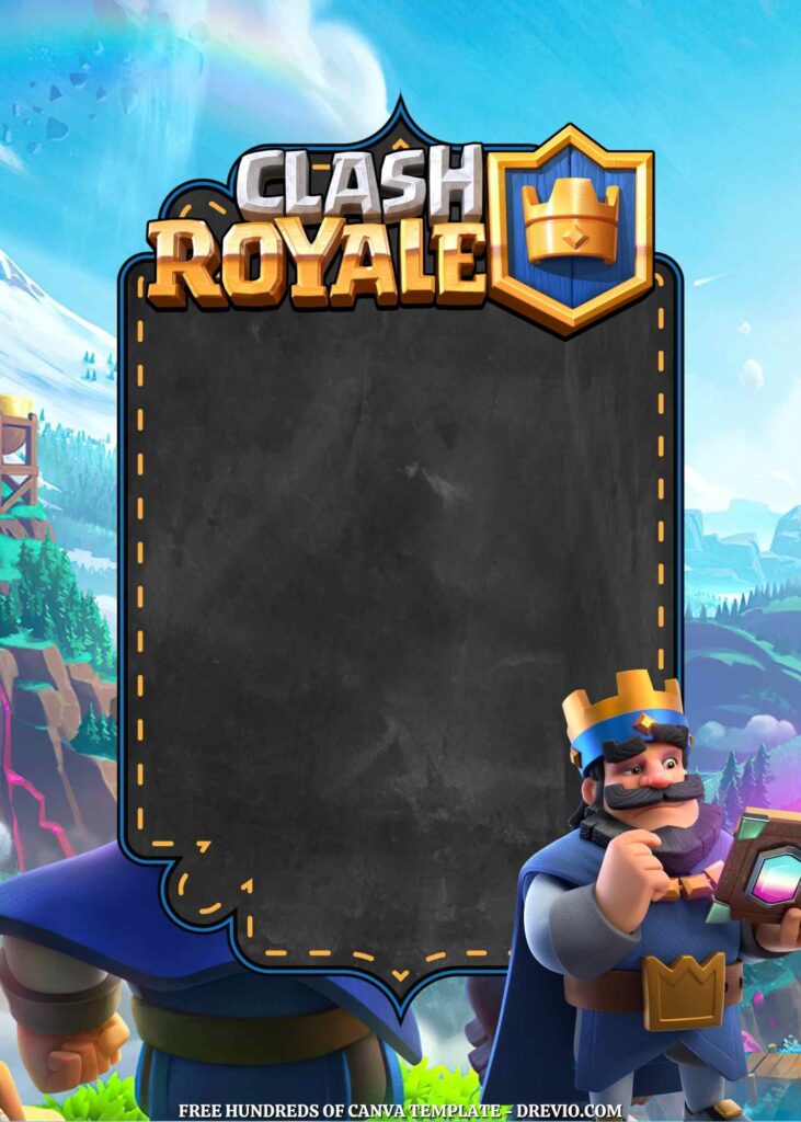 Invitation Template of 22+ Clash Royale Canva Birthday Invitation Templates 5