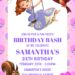 10+ Gleaming Pink Princess Sofia Canva Birthday Invitation Templates with Swinging Sofia