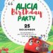 8+ Around The Town Chuggington Canva Birthday Invitation Templates One