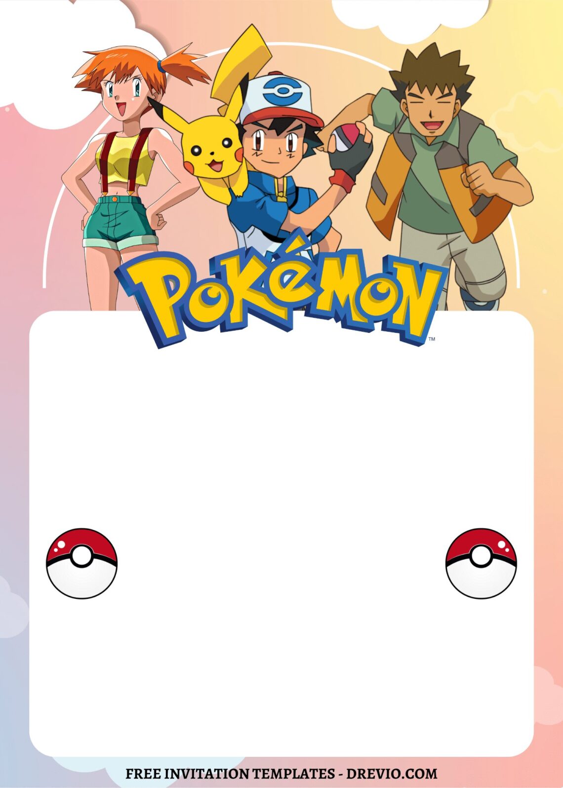 8+ Epic Pokemon Canva Birthday Invitation Templates | Download Hundreds ...