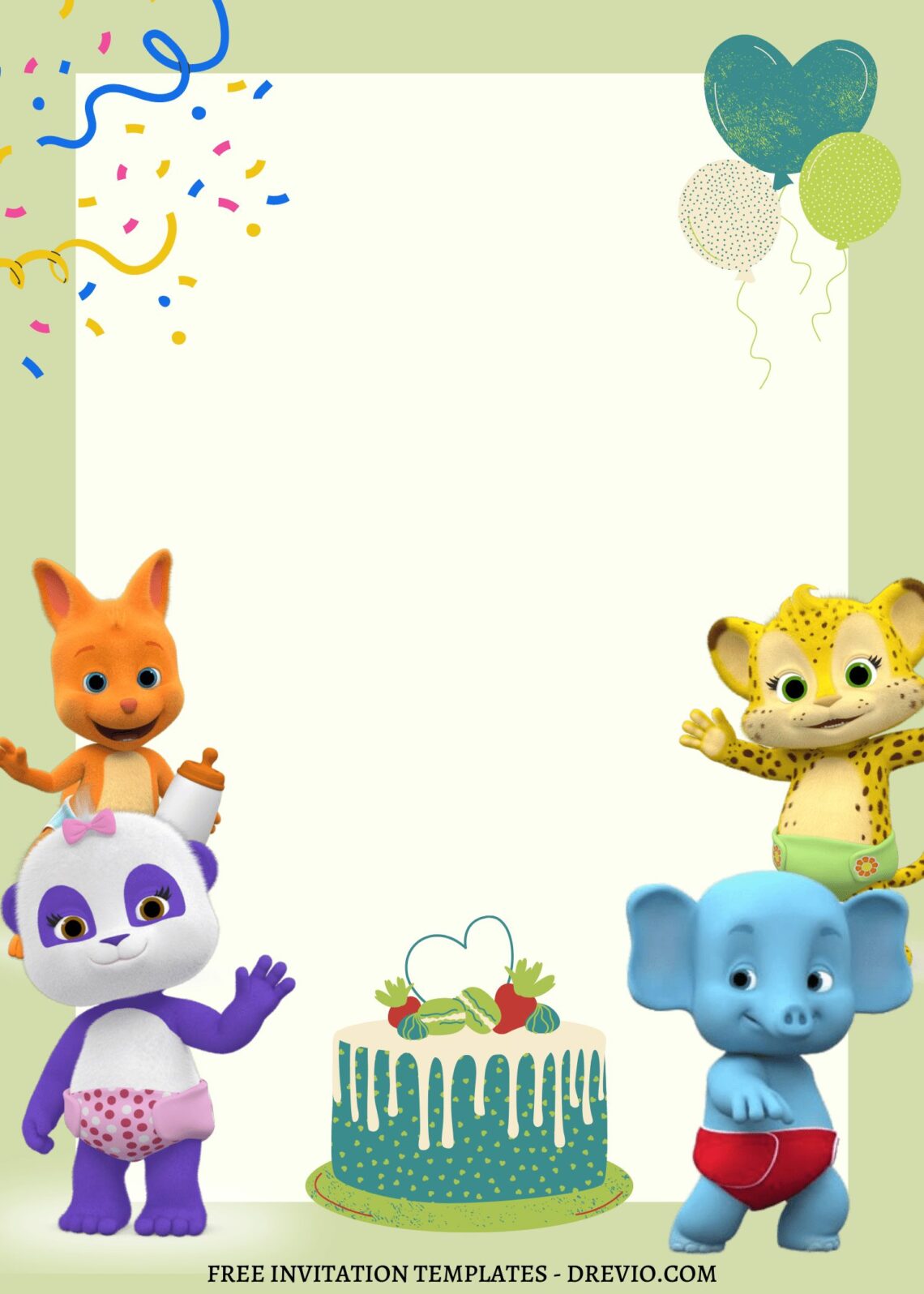 8+ Lovely Cute Word Party Canva Birthday Invitation Templates ...