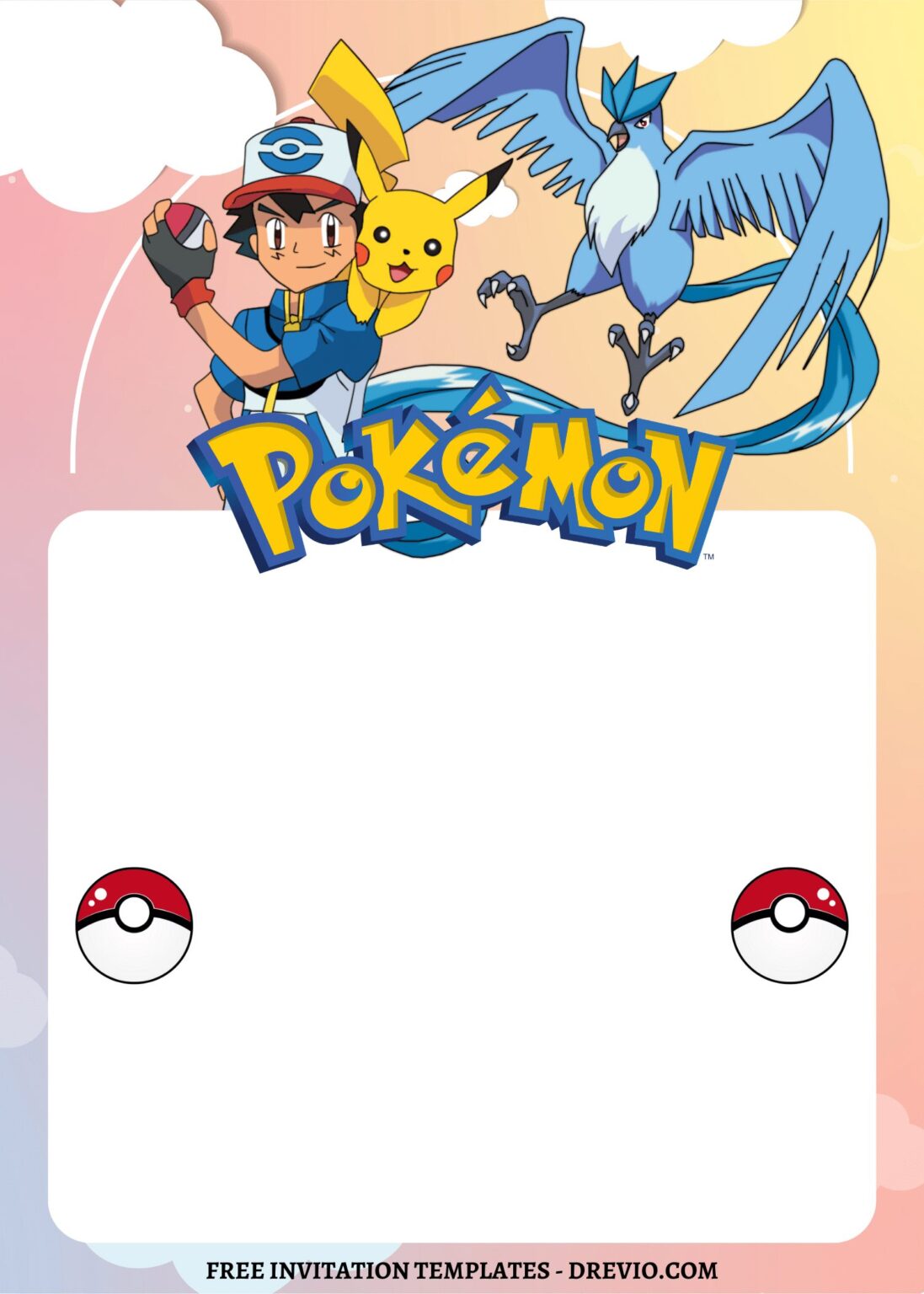 8+ Adorable Pokemon Adventure Canva Birthday Invitation Templates ...