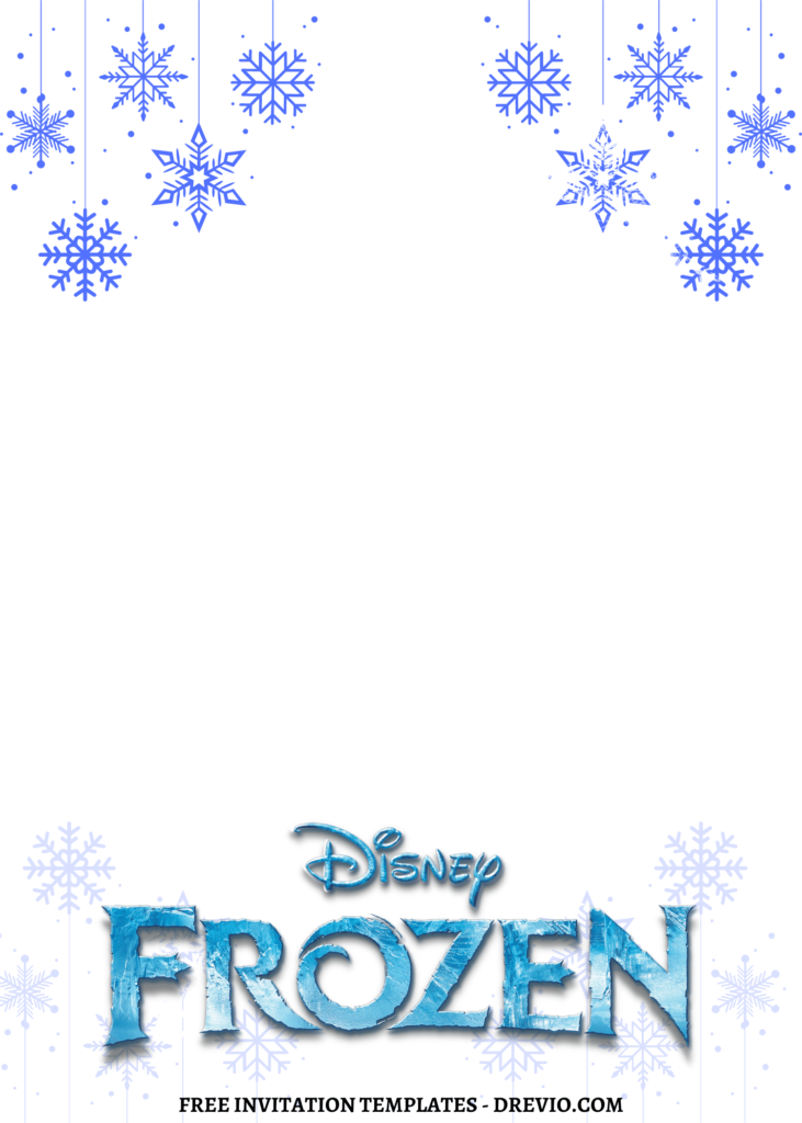 Invitation Template of 8+ Winter Princess Disney Frozen Canva Birthday Invitation Templates 8