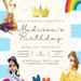 9+ Ultimate Disney Princess Celebration Canva Birthday Invitation Templates with Princess Jasmine