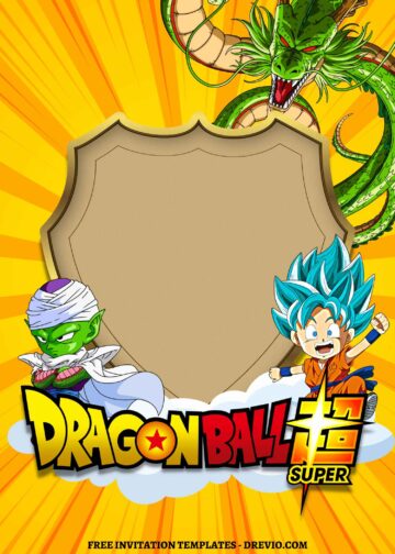 8+ Epic Dragonball Z Canva Birthday Invitation Templates | Download ...