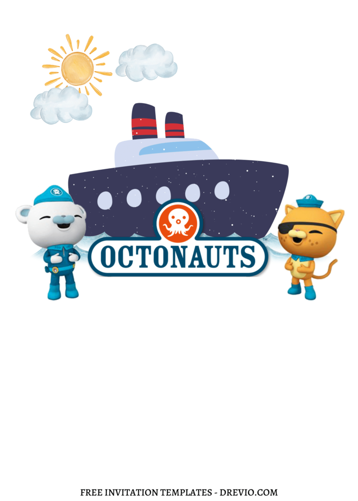 Invitation Template of 8+ Simply Cute And Fun Octonauts Canva Birthday Invitation Templates 11