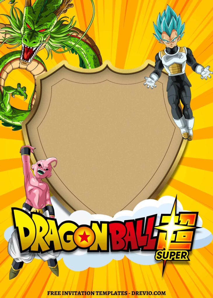 Invitation Template of 8+ Epic Dragonball Z Canva Birthday Invitation Templates 9