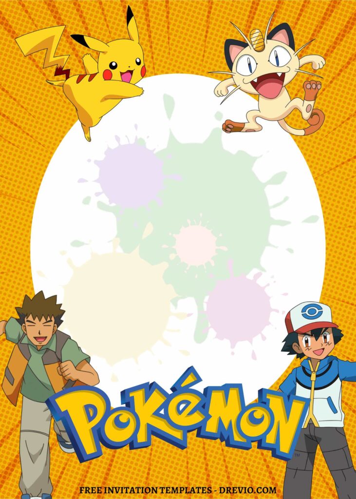 Invitation Template of 11+ Ultimate Pokemon Canva Birthday Invitation Templates 15