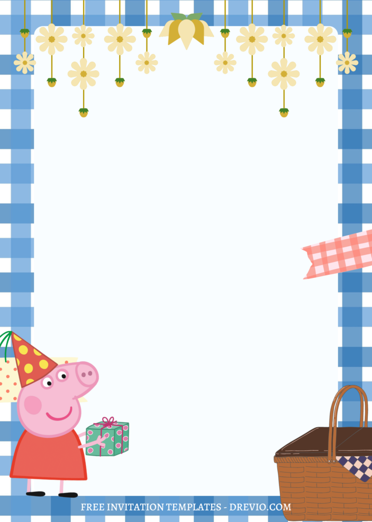 Invitation Template of 10+ Beautiful Peppa Pig Family Canva Birthday Invitation Templates 12