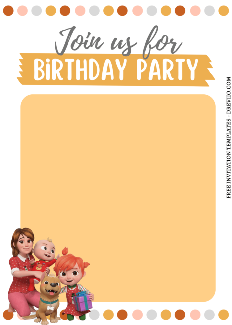 7+ Cutesy Cocomelon Canva Birthday Invitation Templates - Download ...