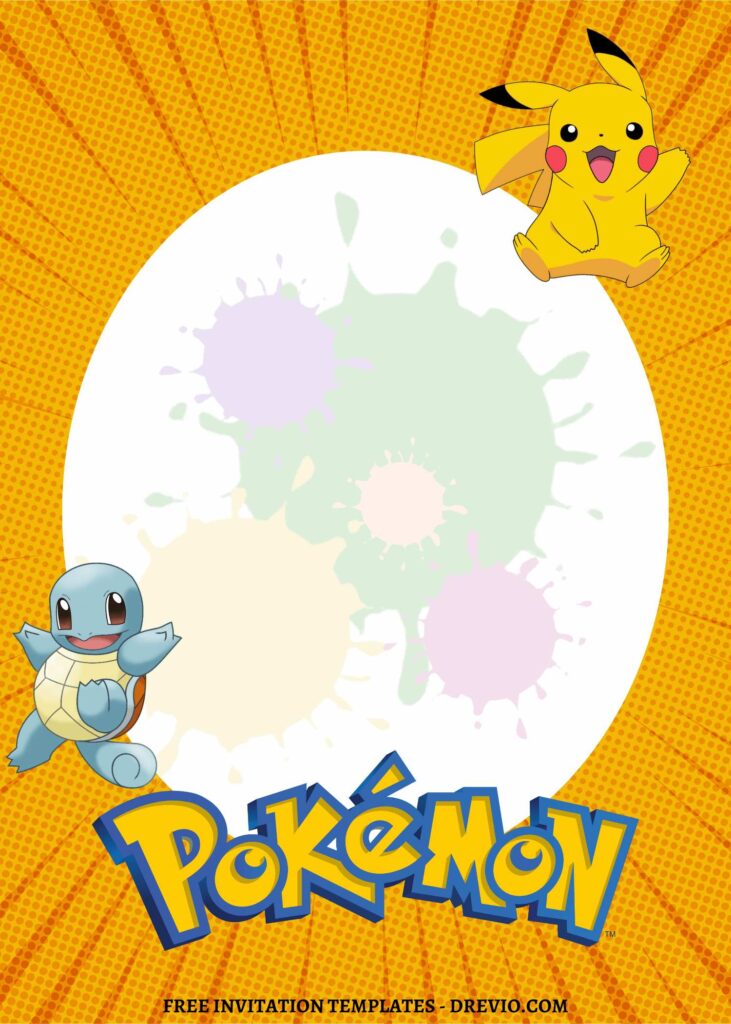 Invitation Template of 11+ Ultimate Pokemon Canva Birthday Invitation Templates 14