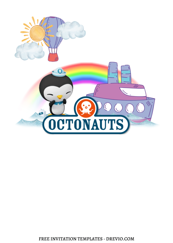 Invitation Template of 8+ Simply Cute And Fun Octonauts Canva Birthday Invitation Templates 9