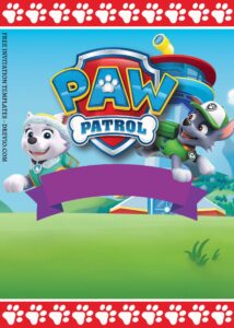 7+ PAW Patrol Canva Birthday Invitation Templates - Drevio : Free And ...