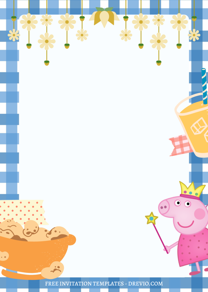 Invitation Template of 10+ Beautiful Peppa Pig Family Canva Birthday Invitation Templates 10