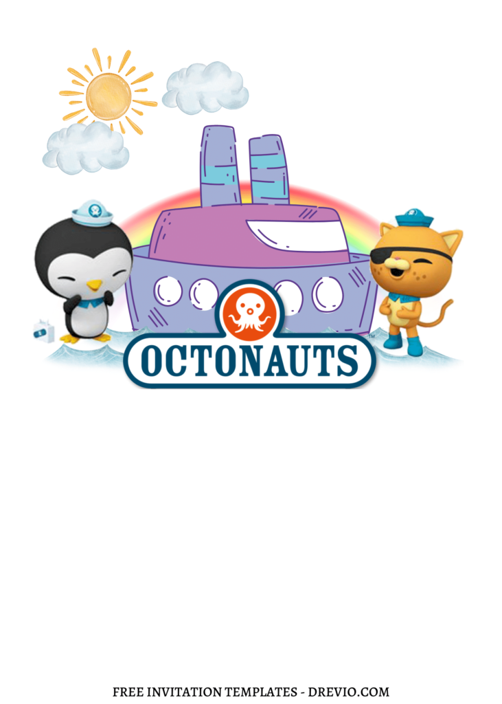 Invitation Template of 8+ Simply Cute And Fun Octonauts Canva Birthday Invitation Templates 8