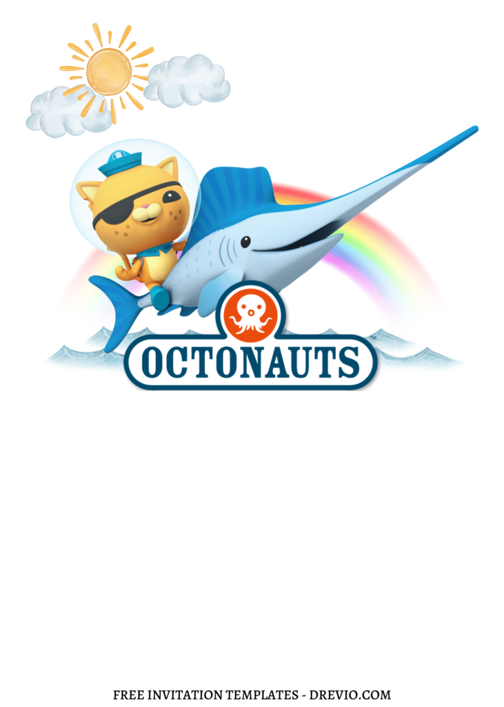 Invitation Template of 8+ Simply Cute And Fun Octonauts Canva Birthday Invitation Templates 7