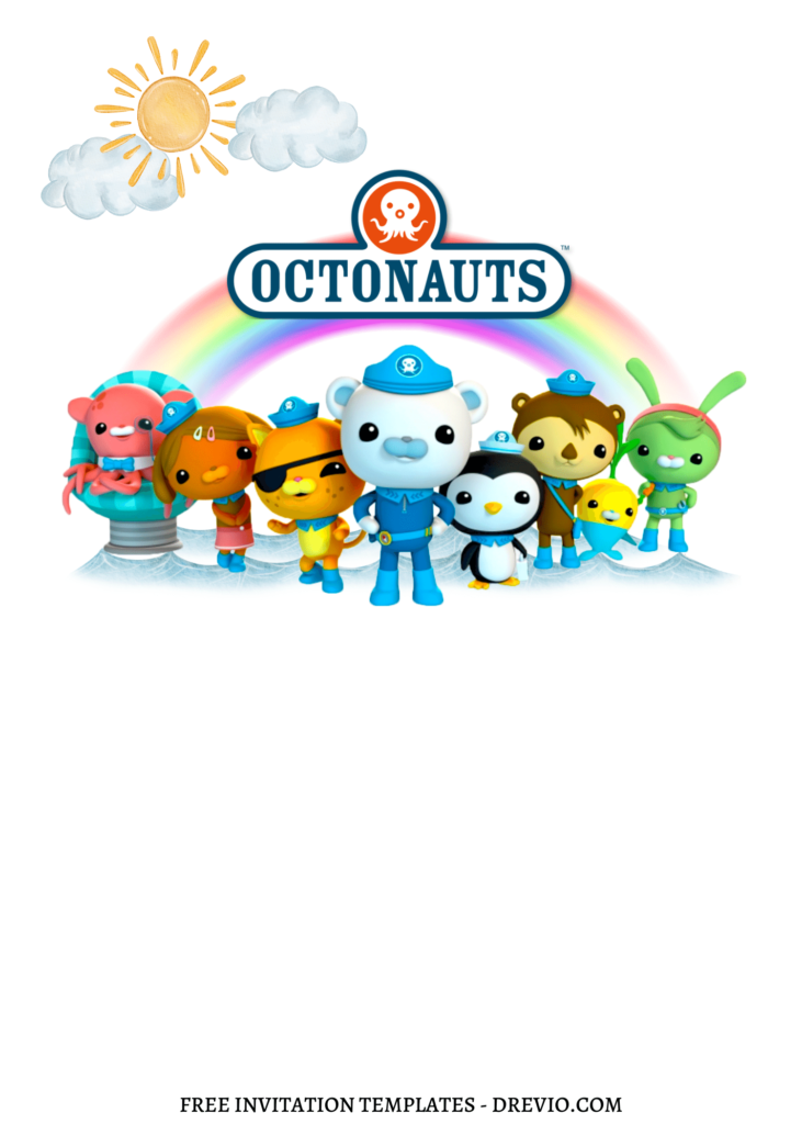 Invitation Template of 8+ Simply Cute And Fun Octonauts Canva Birthday Invitation Templates 6