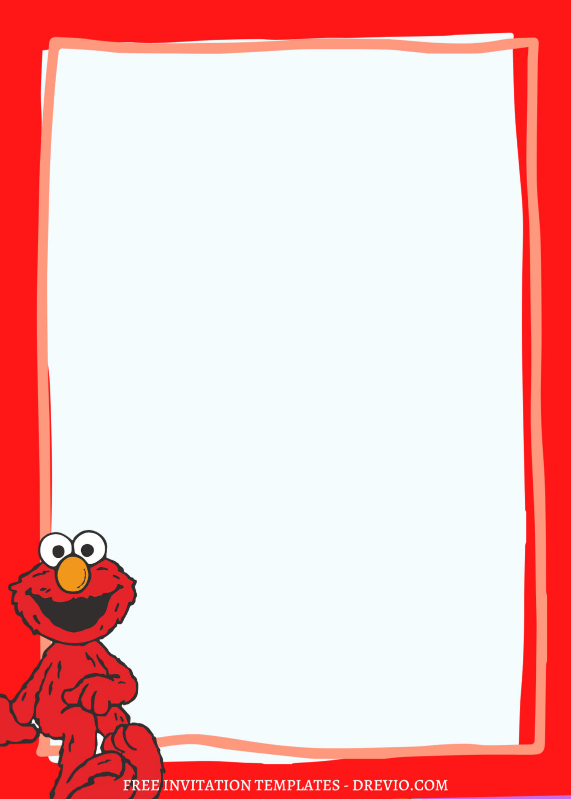 8+ Simply Cute Rainbow Elmo & Friends Canva Birthday Invitation ...